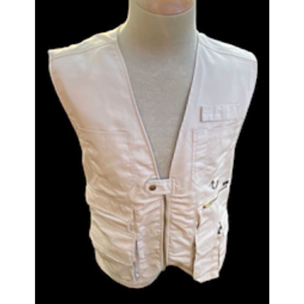TACT GEAR Tactical Vest Men’s Size L Hunting Fishing Multiple Pockets Beige